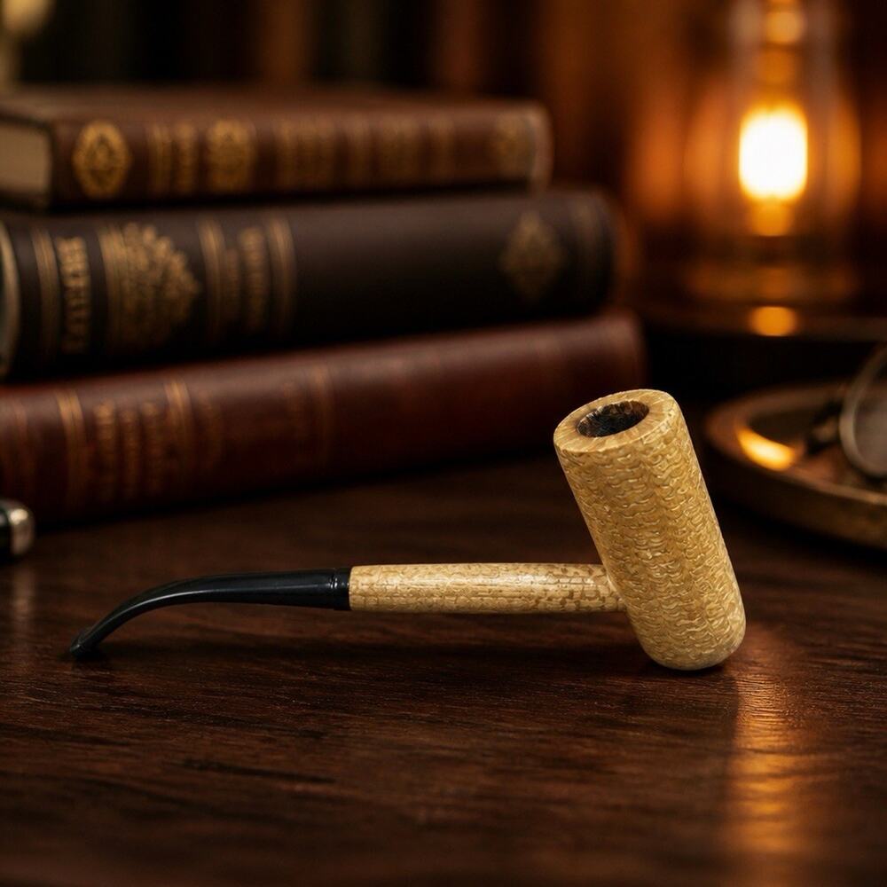 Missouri Meerschaum General Bent Corn Cob Pipe